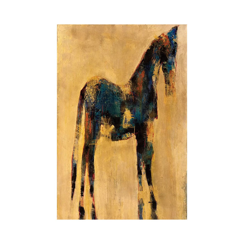 « Indigo »-impression, Toile tendue, H 60 po x l 40po x P 1,5 po