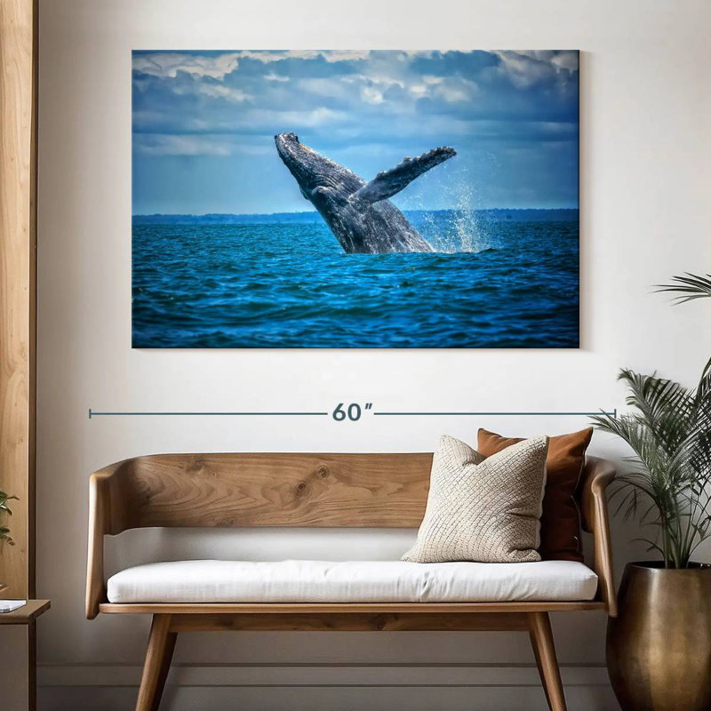 Brampt Pacific Humpback Whale, 34'' H x 51'' W