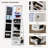 21.1'' Wide Jewelry Armoire With Mirror-1711687249