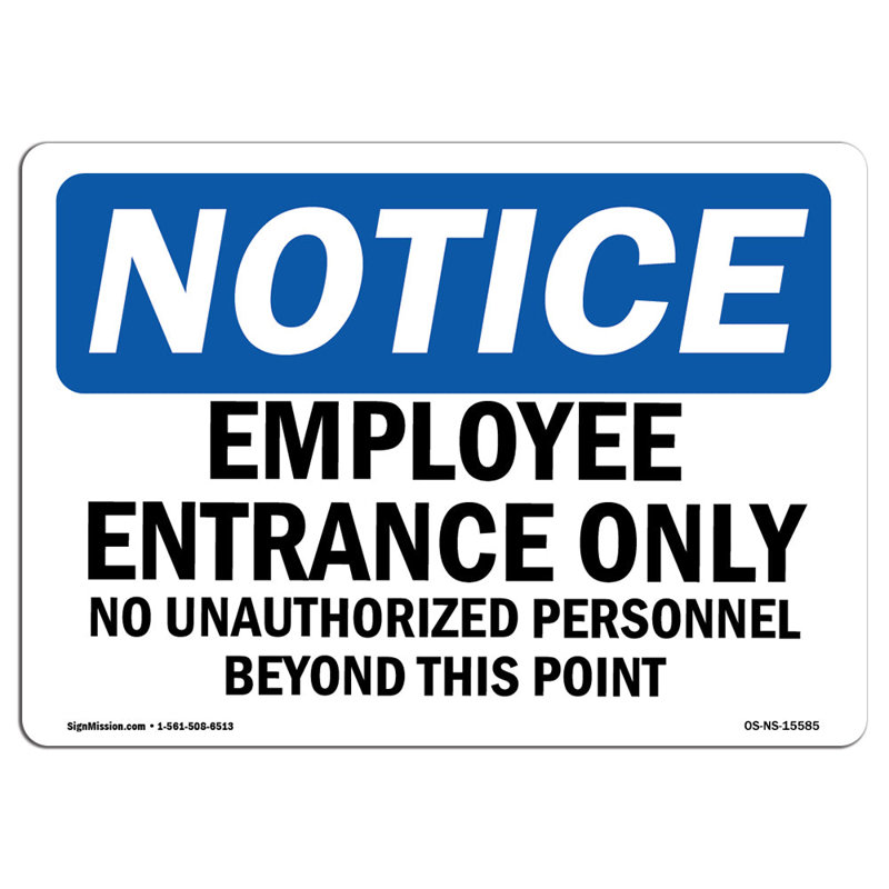 Notice Sign