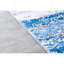 Tapis gris lavable à la machine à motif abstrait à motif abstrait turquoise-178811279