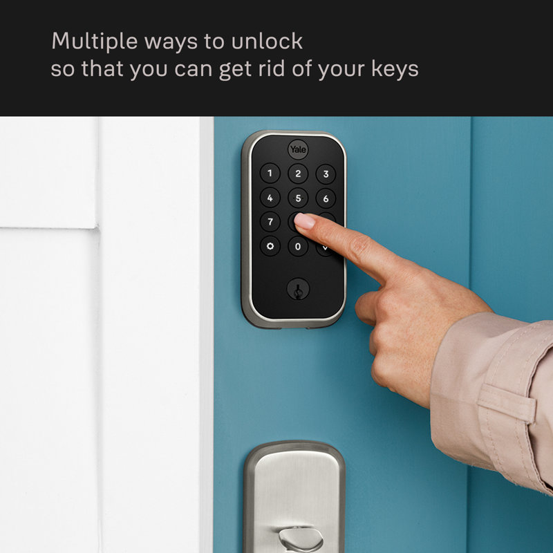 Assure Lock 2 Keypad With Bluetooth And Valdosta Lever, Satin Nickel
