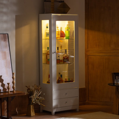 Vitrine autoportante rembourrée