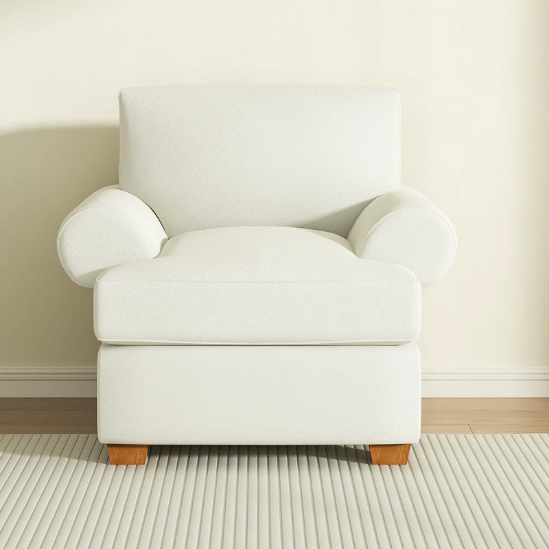Fauteuil d'appoint simple avec coussins pour le salon ou la chambre à coucher