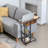 Jerolim Solid Wood Top End Table and Built-In Outlets