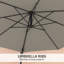 292cm Wall Mount Parasol-1384530542