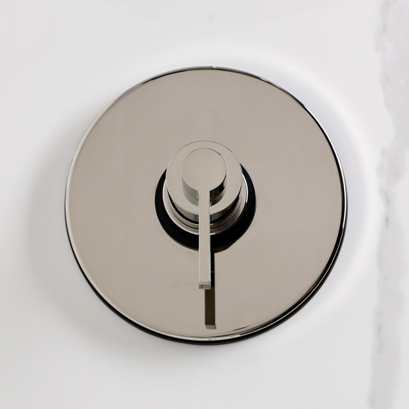 Kingston Brass NuvoFusion Single-Handle Pressure Balanced Tub and Shower Faucet, Polished Nickel