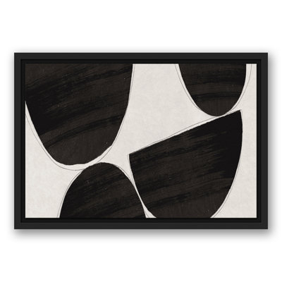 Formes de papier encadrées sur toile