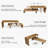 Abdulbaki 88.6''  Open Console Table With Two Separate Engineered Wood Shelve