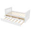 Lit plateforme simple en bois massif avec lit gigogne et tiroirs-2095065078