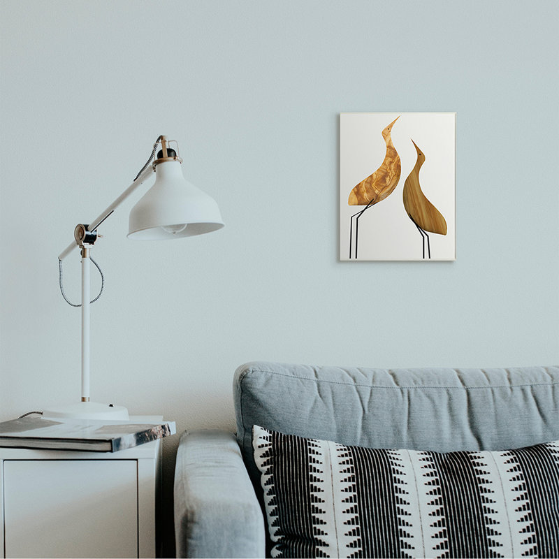 Art moderne abstrait sur bois à motif d'arbres rustiques modernes par Daphne Polselli, Impression sans cadre, Sans cadre