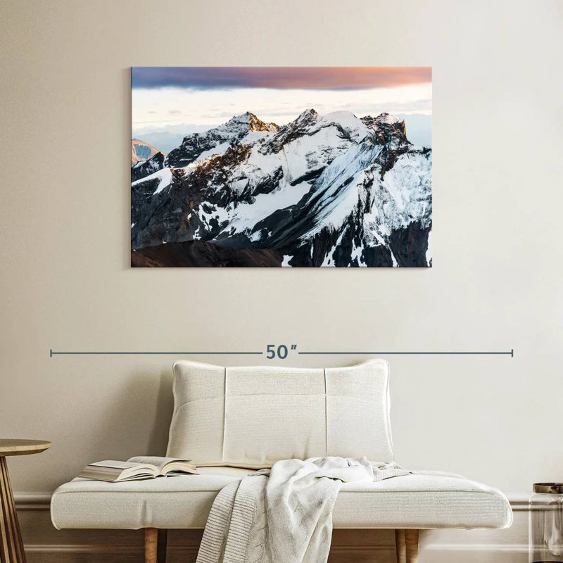 Alvord Snowy Mountain Peaks, H 26 po x l 39 po