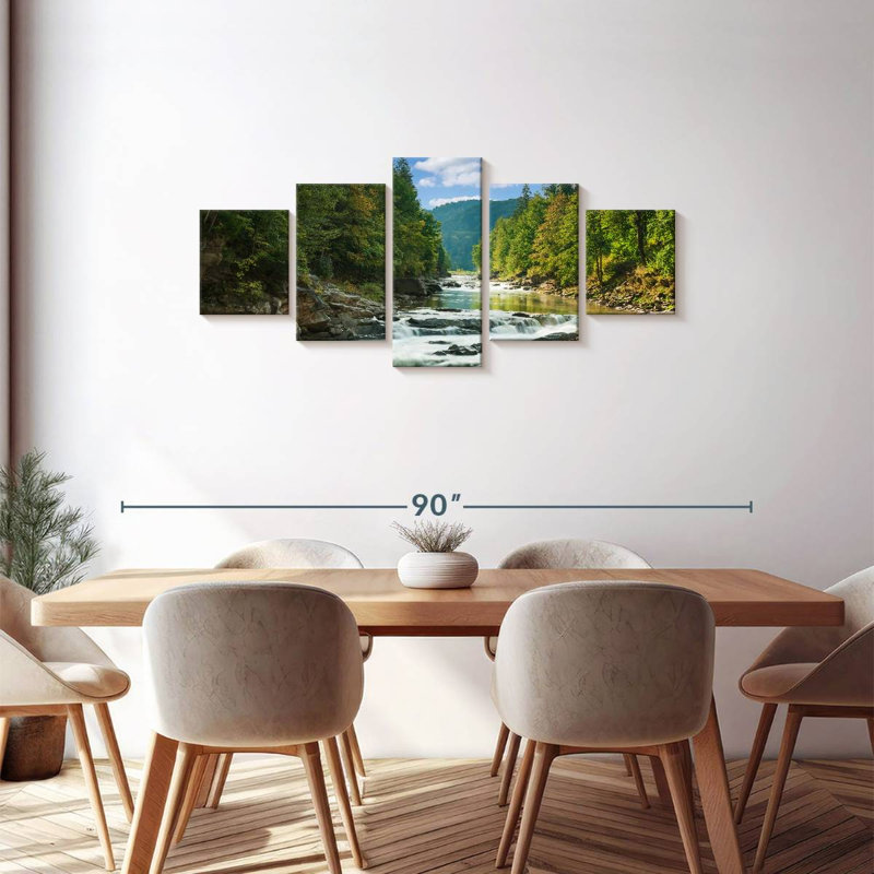 Mountain River, 30" H x 68" W