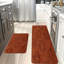 Ensemble de 2 tapis de cuisine en citrouille embossée
