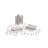 3.5 in. x 3.5 in. Satin Nickel Full Mortise Spring Squared Hinge with Non-Removable Pin