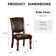 Emmons Upholstered Open Back Side Chair in Espresso