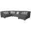3 - Piece Upholstered Sectional with 10 Accent Pillows Included-73717867