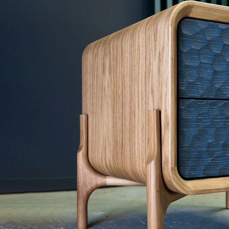 Commode d'appoint avec tiroirs de rangement doubles
