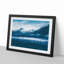 Snow Covered Mountains in Abstract - Picture Frame Graphic Art Print-55725744-55725743