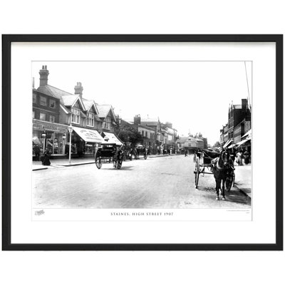 Staines, High Street 1907 by Francis Frith - Single Picture Frame Print