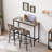 Marthel Bar Table Set With 2 Bar Stools PU Soft Seat With Backrest-1743256552-1743256559