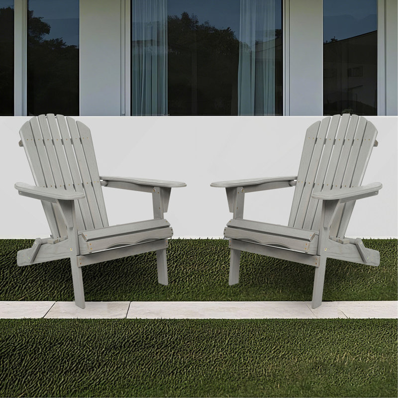 Ensemble de 2 chaises longues en bois de cèdre massif avec grain de bois