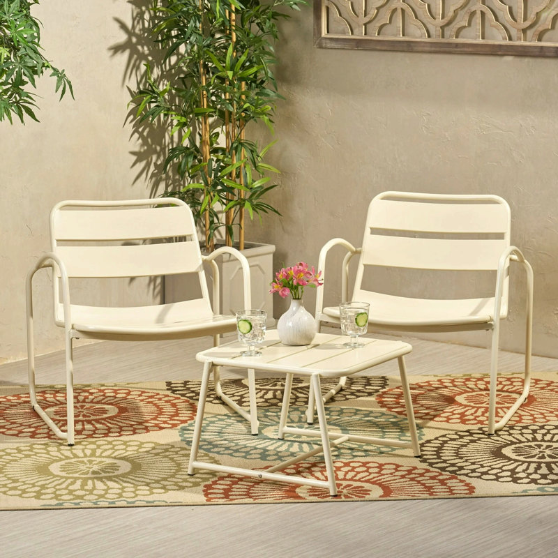 Ensemble de conversation Conrad, Blanc mat