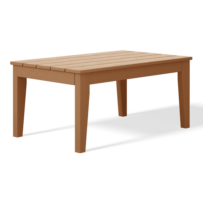 Laguna HDPE Patio Coffee Table, Teak