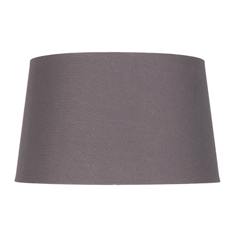 Lorin 12cm H Cotton Empire Lamp Shade ( Screw On ), Grey