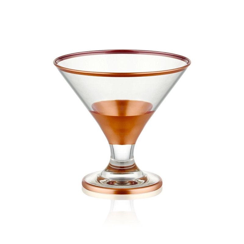 Claman 400ml Drinking Glass Set, Copper