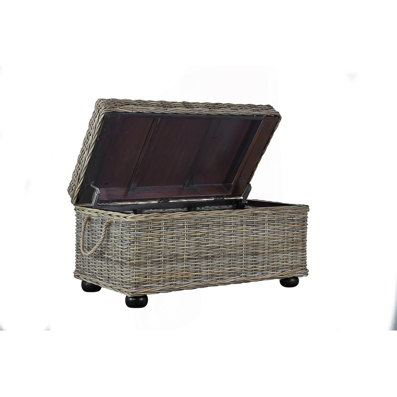 Rattan Wicker Storage Trunk
