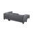 104.5" Upholstered Sofa,Chaise & Ottoman , Gray