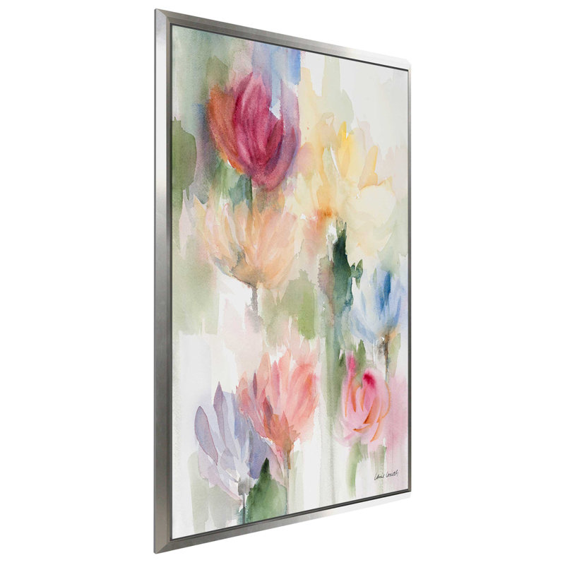 «Gardening in the Rain», reproduction d'art sur toile encadrée, H 51,5 po x l 31,5 po x P 2 po