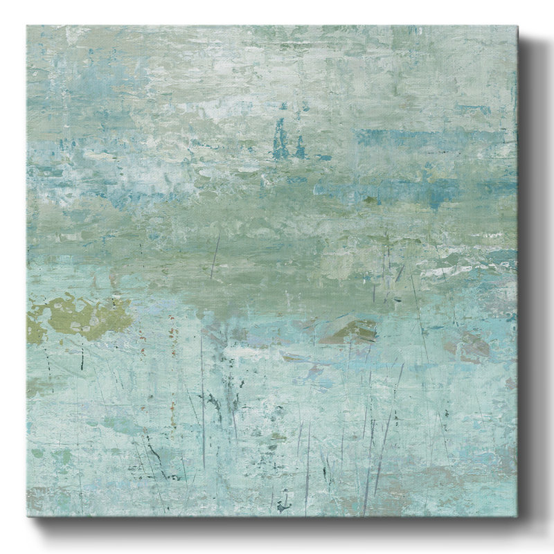 Toile tendue abstraite Watergarden II-Gallery, H 40 po x l 40 po