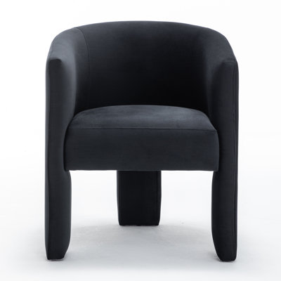29.13'' H Velvet Curved Dining Chair