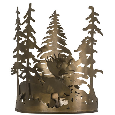 Rustic Lodge 1 - Light Flush Mounted Sconce