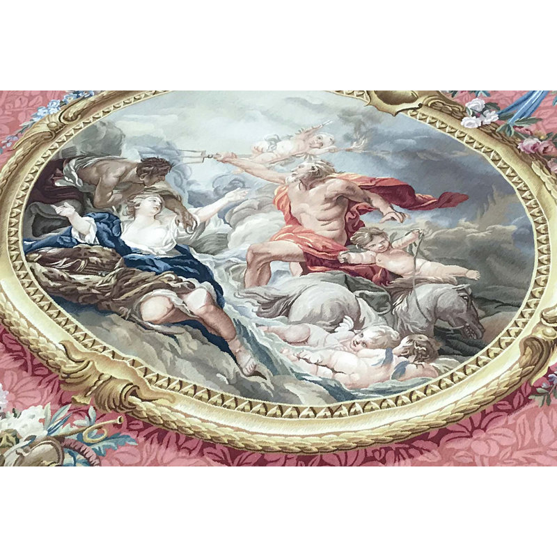 Hand-Knotted High-Quality Pink Area Rug