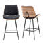 Tabouret de comptoir de 26 po en similicuir moderne avec dossier pour îlot de cuisine, bar personnel-857852142-846664685