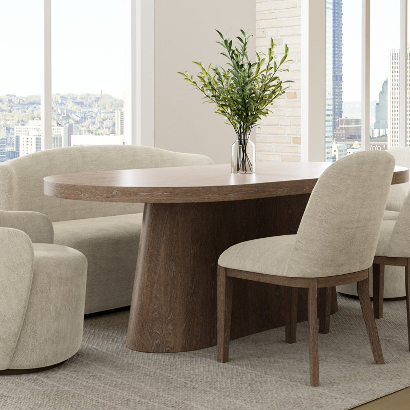 Ensemble de 2 chaises rembourrées cacao et ivoire