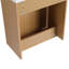 Meuble-lavabo mural 18,5 po avec lavabo en résine, porte simple à fermeture douce, panneau de fibres à densité moyenne, bois naturel (KD-Packing)-410472017