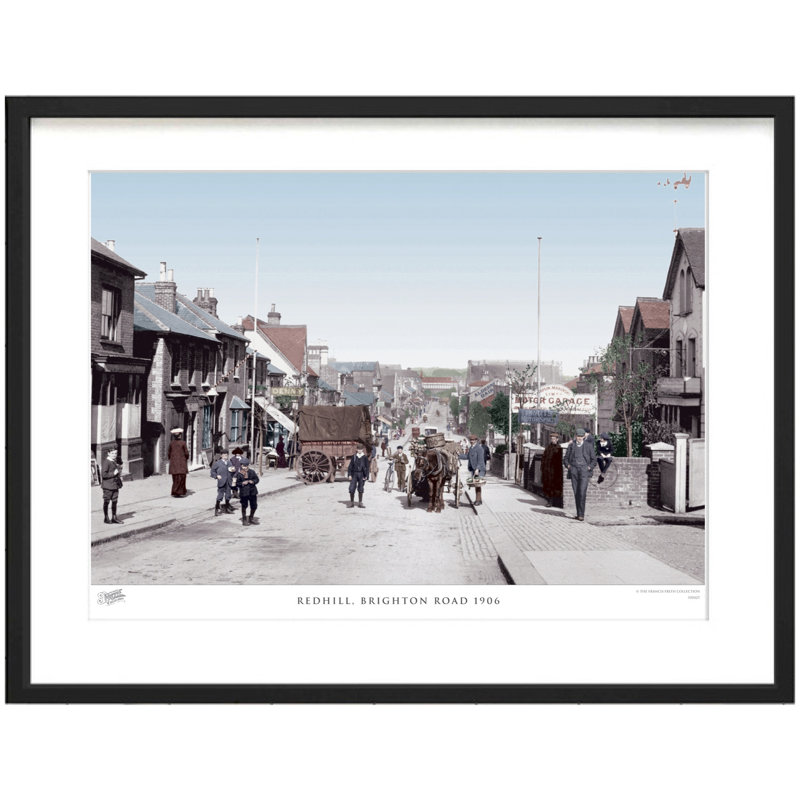 Redhill, Brighton Road 1906 by Francis Frith - Single Picture Frame Print, 60cm H x 80cm W x 2.3cm D