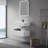 40 in. Wall-Mount or Countertop Bathroom with Classic Square Bowl Solid Surface-67799883