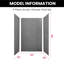 Ensemble de 3 panneaux de douche 36 po x 36 po x 96 po H 36 po-116524524