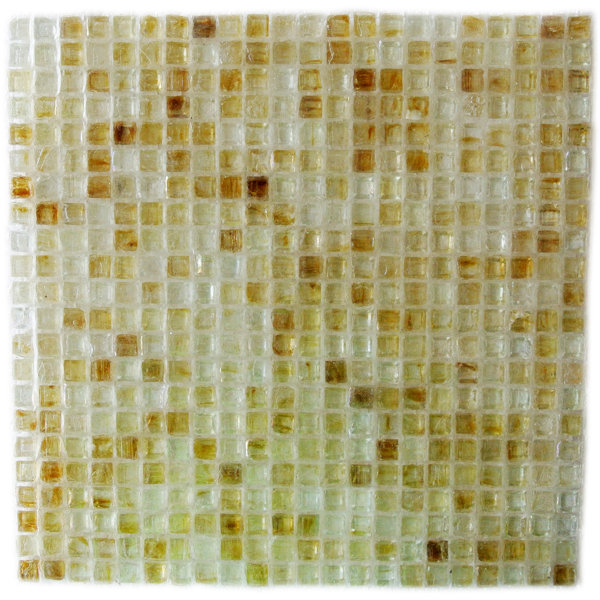 Ecologic 0.38" x 0.38" Glass Mosaic Tile