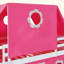 Lit mezzanine avec tente et tour rose Slide