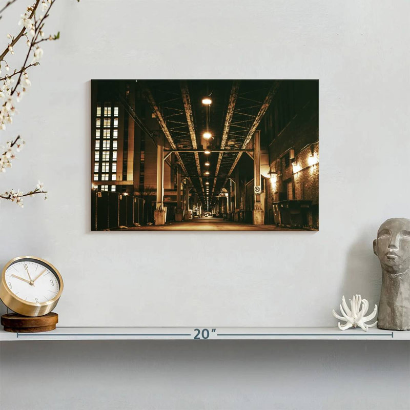 Mehar Chicago Train Bridge, 8" H x 12" W