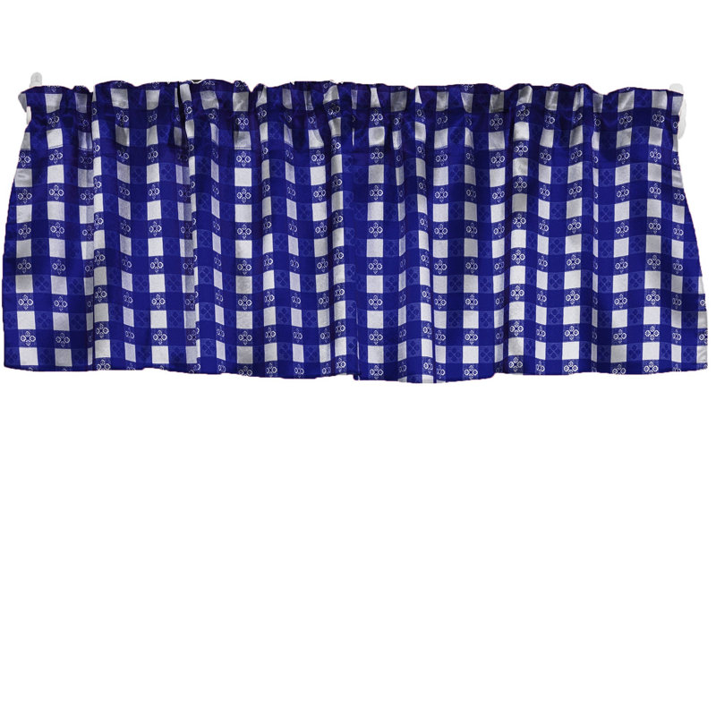 Cantonnière Popeline Tavern, L 58 po x L 20 po, Bleu royal