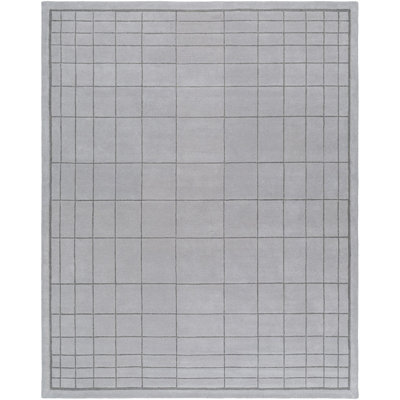 Tapis géométrique en laine touffeté à la main Mallory