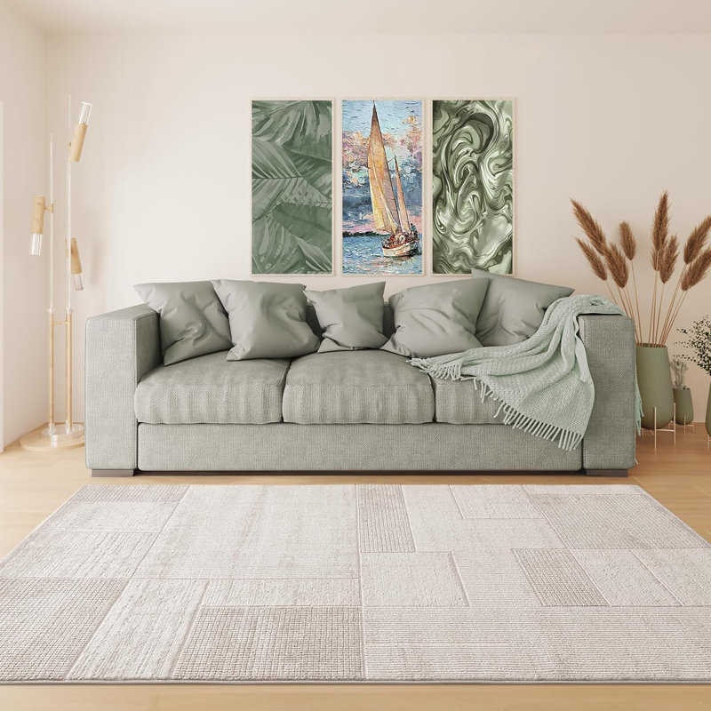 Demariona Abstract Plain Weave 160cm X 230cm Area Rug