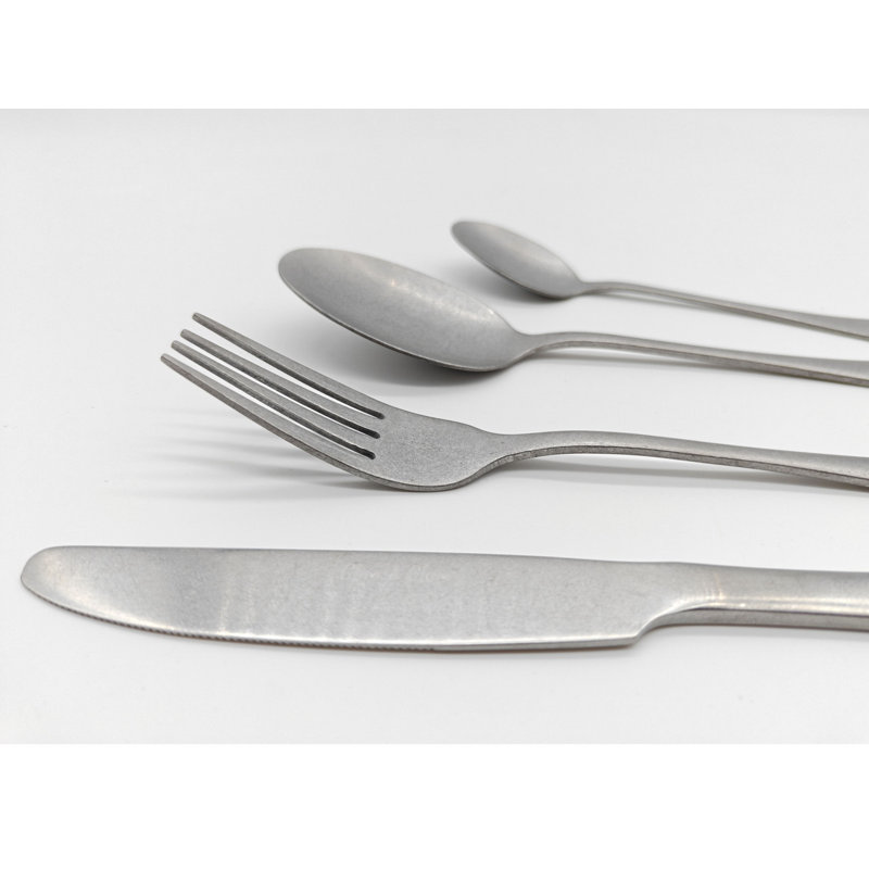 Cutlery Set Stainless Steel 32pc Sets Anydate Stonewash